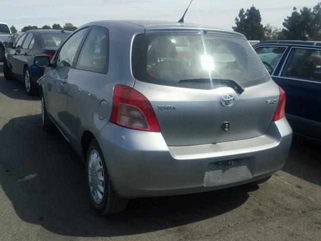 JTDJT923685191669 - 2008 TOYOTA YARIS GRAY photo 3