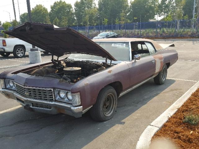 166471C149120 - 1971 CHEVROLET CAPRICE BURGUNDY photo 2