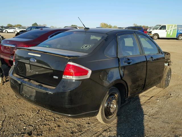 1FAHP36N89W107672 - 2009 FORD FOCUS SES BLACK photo 4