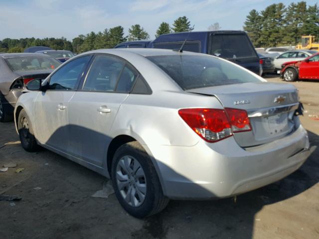 1G1PA5SG1E7344737 - 2014 CHEVROLET CRUZE LS SILVER photo 3