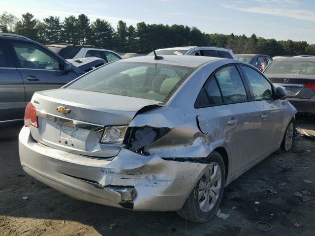 1G1PA5SG1E7344737 - 2014 CHEVROLET CRUZE LS SILVER photo 4