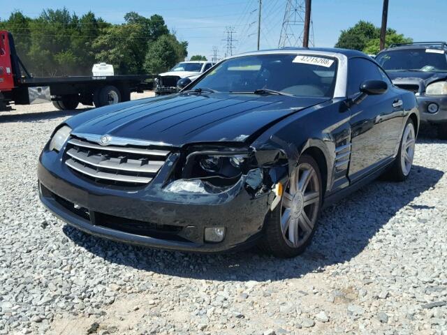 1C3AN69L04X008414 - 2004 CHRYSLER CROSSFIRE BLACK photo 2