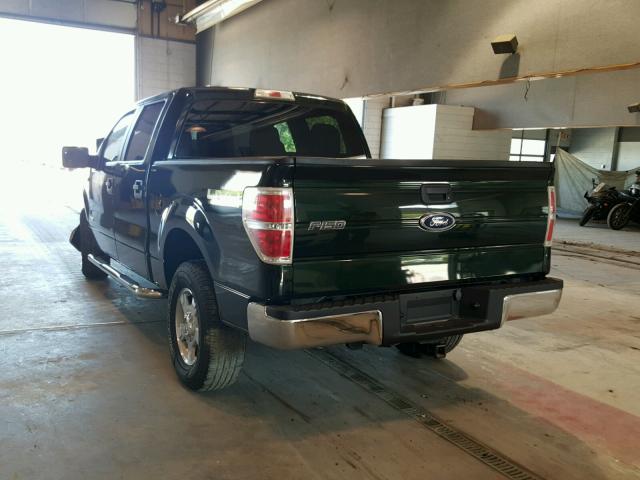 1FTFW1ET4DFA80505 - 2013 FORD F150 SUPER GREEN photo 3