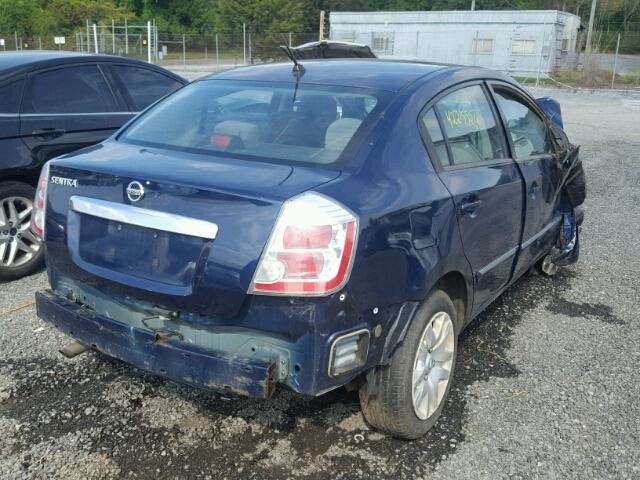 3N1AB6AP0AL708415 - 2010 NISSAN SENTRA 2.0 BLUE photo 4