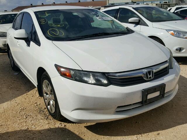 2HGFB2F56CH561470 - 2012 HONDA CIVIC WHITE photo 1