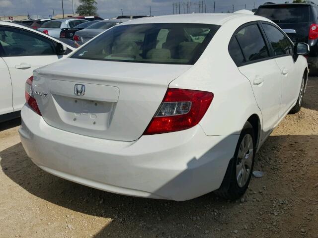 2HGFB2F56CH561470 - 2012 HONDA CIVIC WHITE photo 4