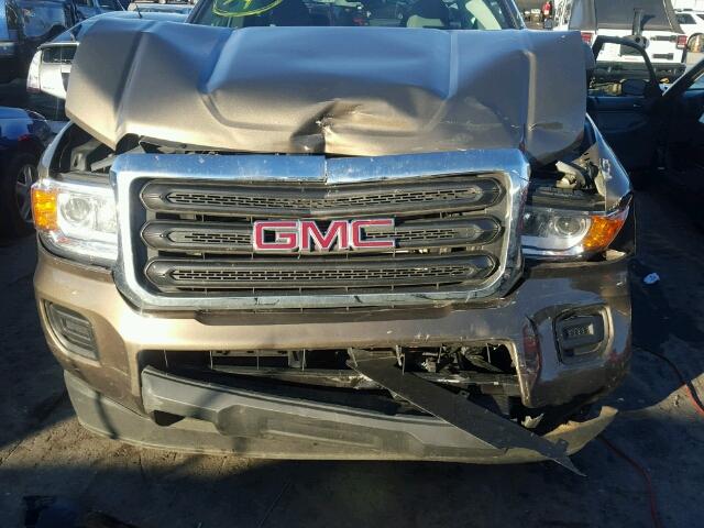 1GTH5AEA5F1214822 - 2015 GMC CANYON BROWN photo 10