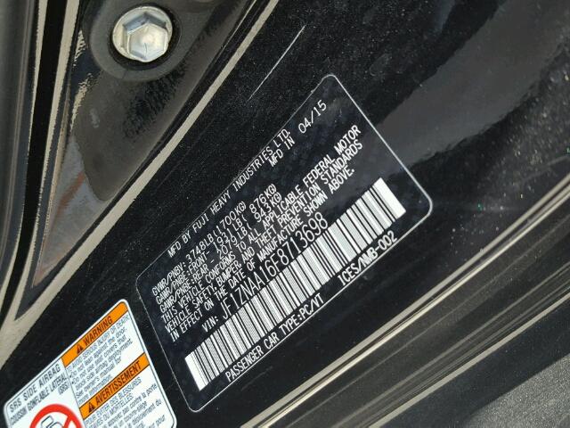 JF1ZNAA16F8713698 - 2015 TOYOTA SCION FR-S შავი ფოტო 10