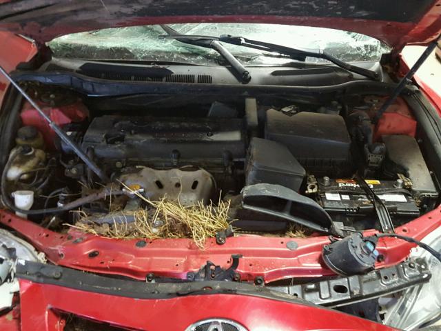 4T1BE46K99U407925 - 2009 TOYOTA CAMRY RED photo 7