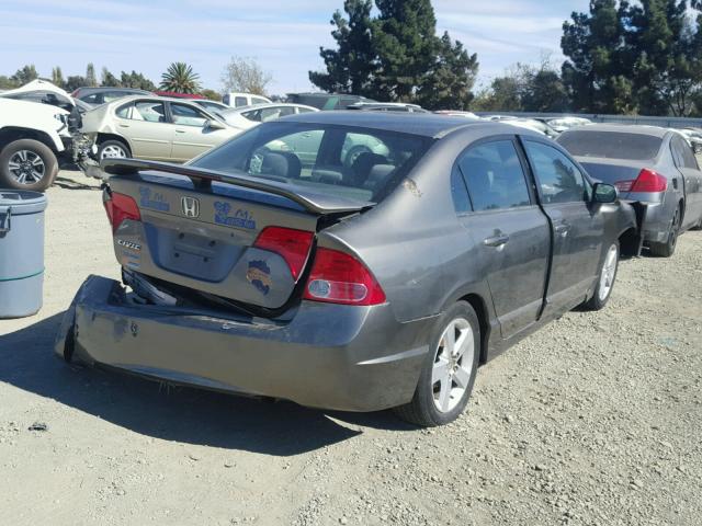 1HGFA16846L053738 - 2006 HONDA CIVIC CHARCOAL photo 4