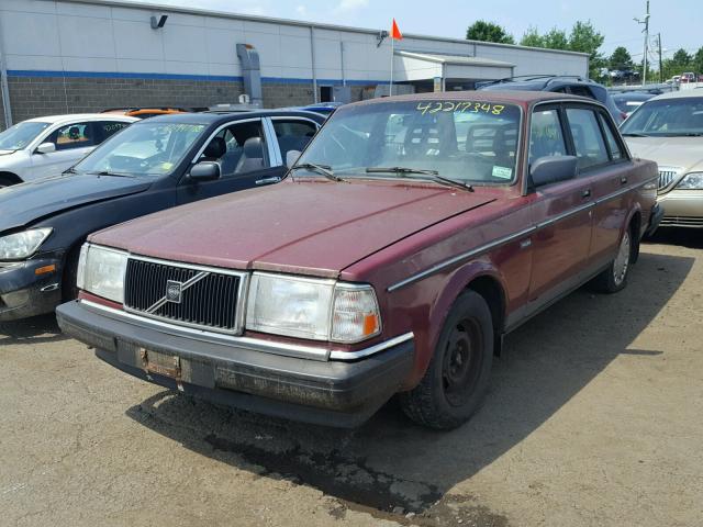 YV1AA8848L1428818 - 1990 VOLVO 240 BASE RED photo 2