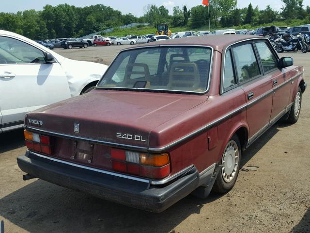 YV1AA8848L1428818 - 1990 VOLVO 240 BASE RED photo 4