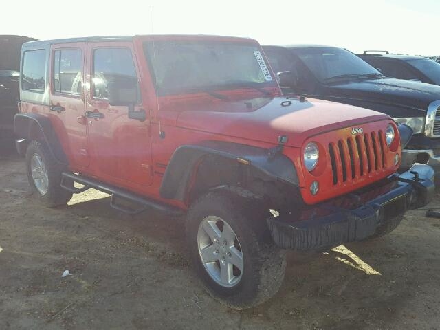 1C4BJWDG6FL766189 - 2015 JEEP WRANGLER U RED photo 1