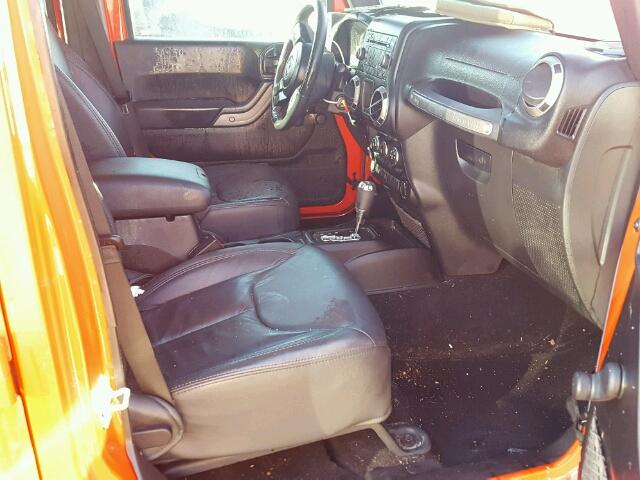 1C4BJWDG6FL766189 - 2015 JEEP WRANGLER U RED photo 5