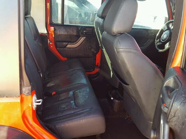 1C4BJWDG6FL766189 - 2015 JEEP WRANGLER U RED photo 6