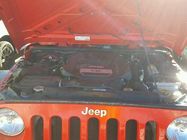 1C4BJWDG6FL766189 - 2015 JEEP WRANGLER U RED photo 7