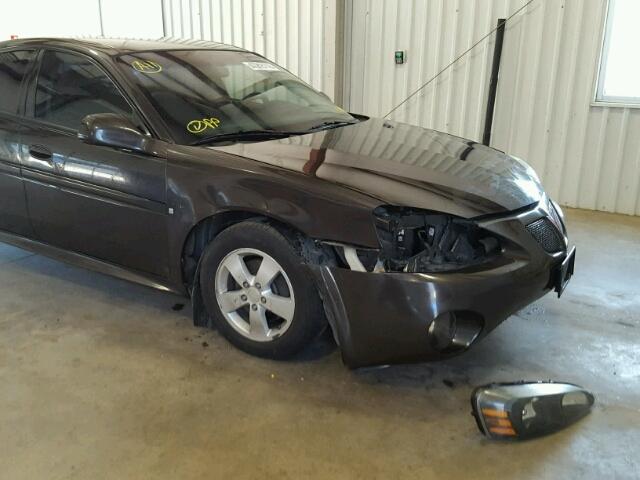 2G2WP552581129031 - 2008 PONTIAC GRAND PRIX CHARCOAL photo 9