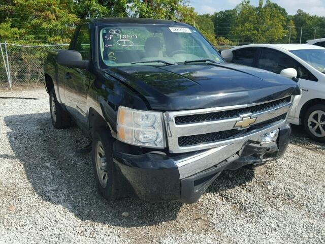 1GCEC14C57Z614782 - 2007 CHEVROLET SILVERADO BLACK photo 1