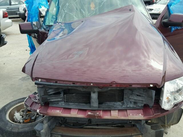 1FMEU64E97UB79110 - 2007 FORD EXPLORER MAROON photo 7