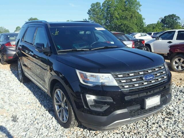 1FM5K8F85GGA27512 - 2016 FORD EXPLORER L BLACK photo 1