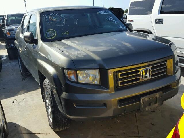 2HJYK16556H520605 - 2006 HONDA RIDGELINE GREEN photo 1