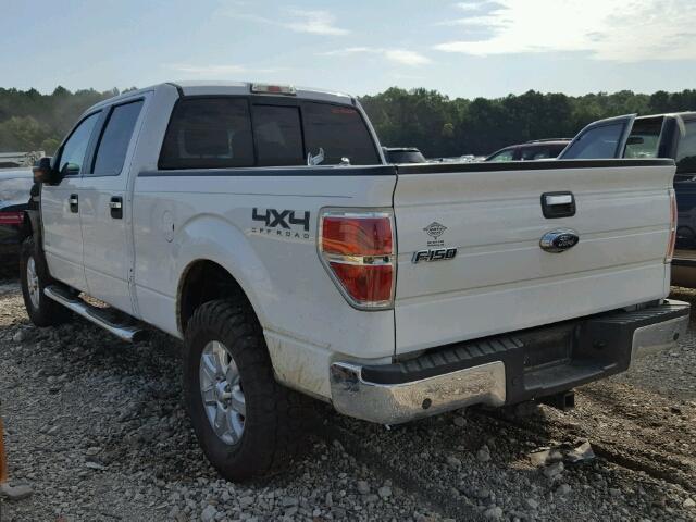 1FTFW1ET9DFC72907 - 2013 FORD F150 SUPER WHITE photo 3