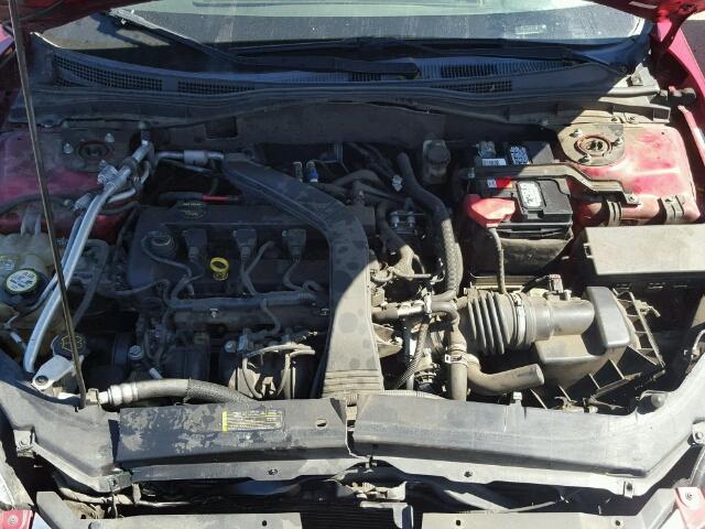 3FAHP07Z97R280147 - 2007 FORD FUSION SE RED photo 7