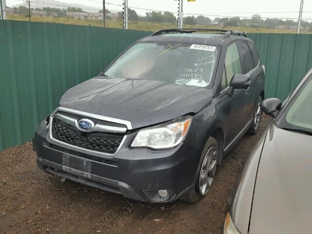 JF2SJAWC0FH487578 - 2015 SUBARU FORESTER 2 CHARCOAL photo 2