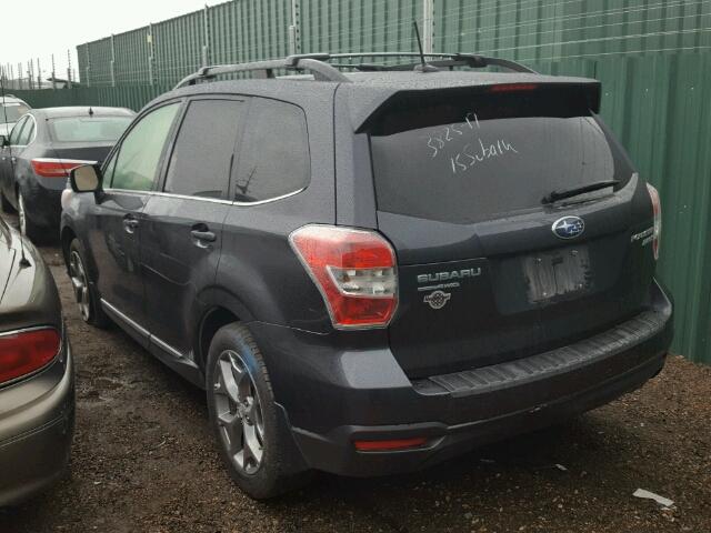 JF2SJAWC0FH487578 - 2015 SUBARU FORESTER 2 CHARCOAL photo 3