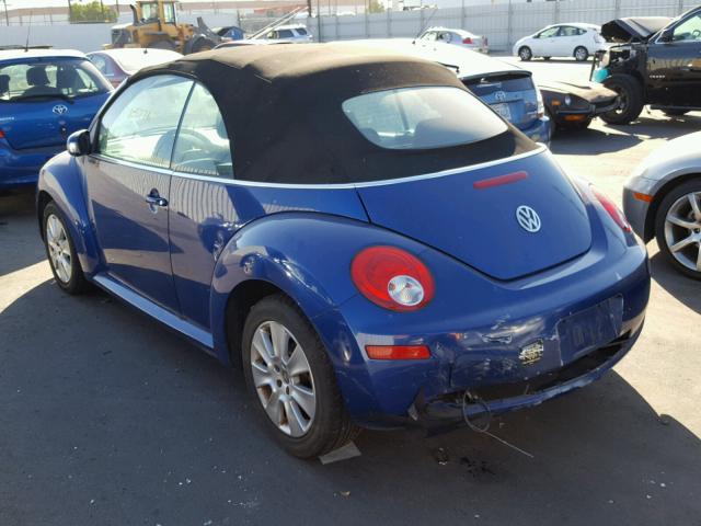 3VWPF31Y18M405888 - 2008 VOLKSWAGEN NEW BEETLE BLUE photo 3