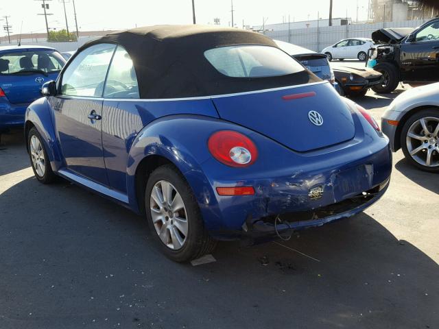 3VWPF31Y18M405888 - 2008 VOLKSWAGEN NEW BEETLE BLUE photo 9