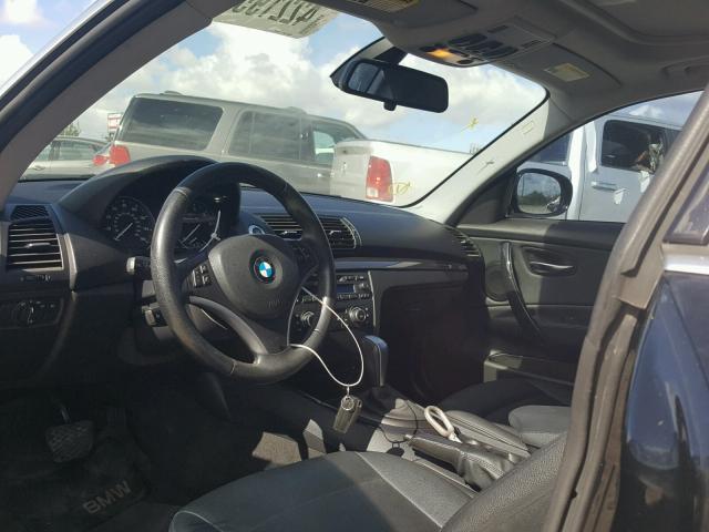 WBAUP7C56AVK77167 - 2010 BMW 128 I BLACK photo 9