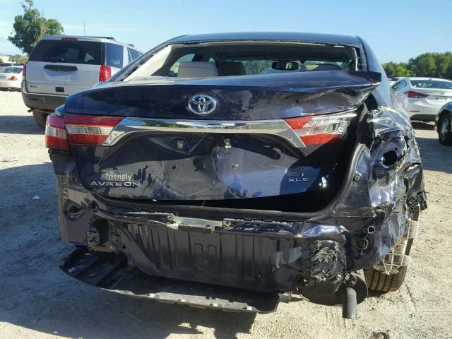 4T1BD1EB1DU010169 - 2013 TOYOTA AVALON HYB BLUE photo 9