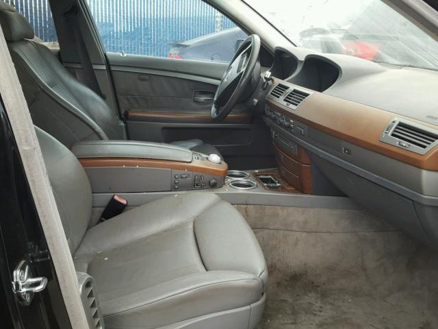 WBAGN63484DS47473 - 2004 BMW 745 BLACK photo 5