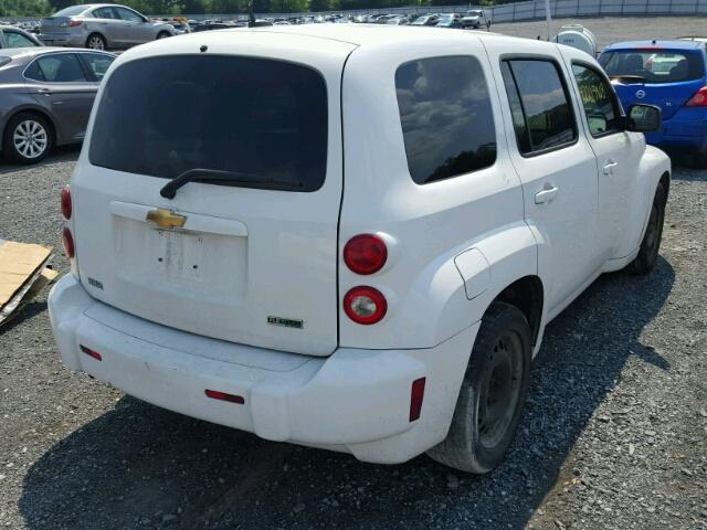 3GNBAADB8AS650266 - 2010 CHEVROLET HHR LS WHITE photo 4