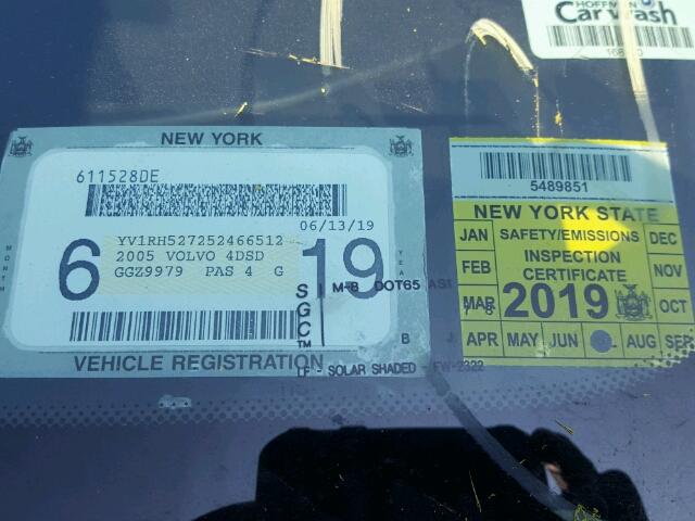 YV1RH527252466512 - 2005 VOLVO S60 R 黑色 照片 9