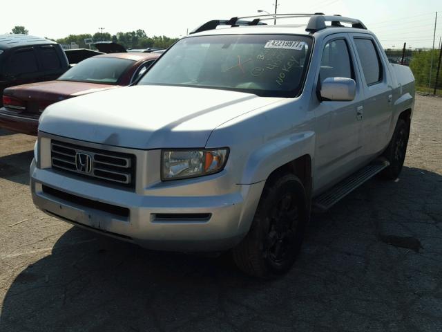 2HJYK16537H535640 - 2007 HONDA RIDGELINE SILVER photo 2