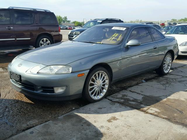 JT8UZ30C1R0036021 - 1994 LEXUS SC 400 TEAL photo 2