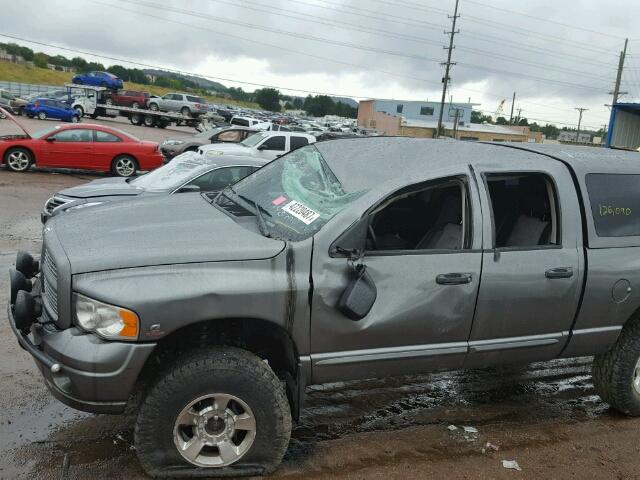3D7KS28C25G794280 - 2005 DODGE RAM 2500 S GRAY photo 9