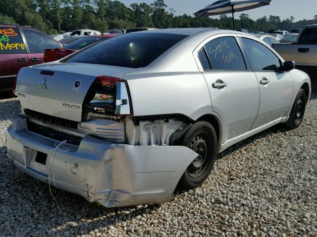 4A3AB36F28E022444 - 2008 MITSUBISHI GALANT ES SILVER photo 4