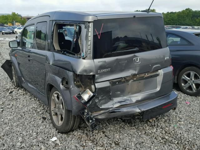 5J6YH1H95AL003264 - 2010 HONDA ELEMENT SC GRAY photo 3