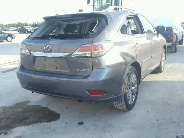 2T2ZK1BA2FC151929 - 2015 LEXUS RX CHARCOAL photo 4