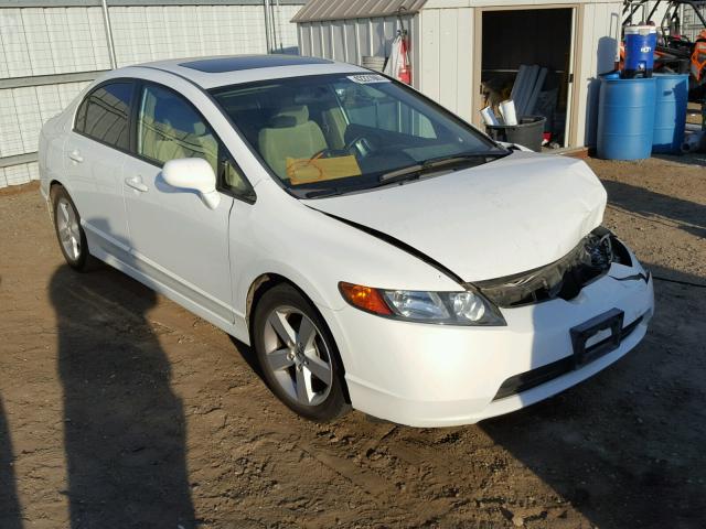 1HGFA16847L097644 - 2007 HONDA CIVIC EX WHITE photo 1