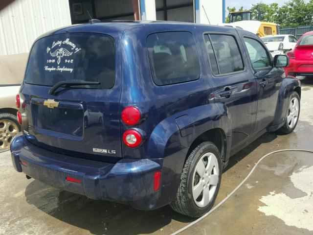 3GNCA13B39S593069 - 2009 CHEVROLET HHR LS BLUE photo 4