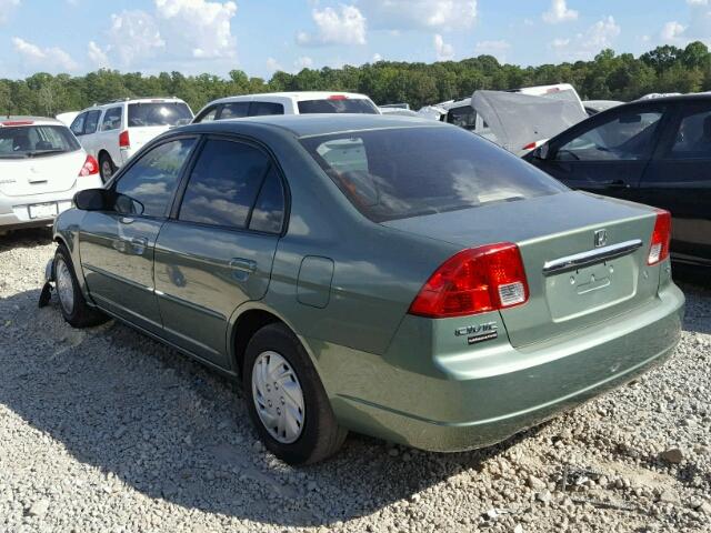 2HGES16593H534558 - 2003 HONDA CIVIC LX GREEN photo 3