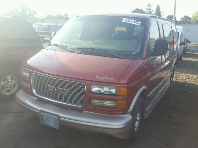 1GDFG15R011160292 - 2001 GMC SAVANA BURGUNDY photo 2