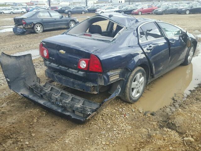 1G1ZG57B68F203399 - 2008 CHEVROLET MALIBU LS ლურჯი ფოტო 4