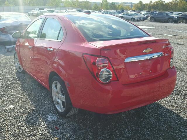 1G1JE5SB4F4211598 - 2015 CHEVROLET SONIC RED photo 3