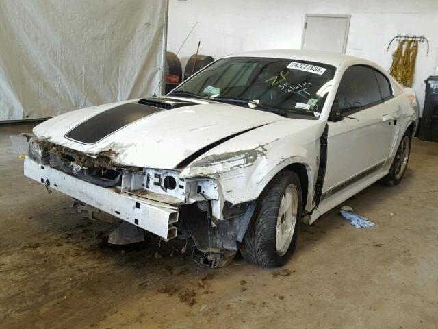 1FAFP42R43F437371 - 2003 FORD MUSTANG MA WHITE photo 2