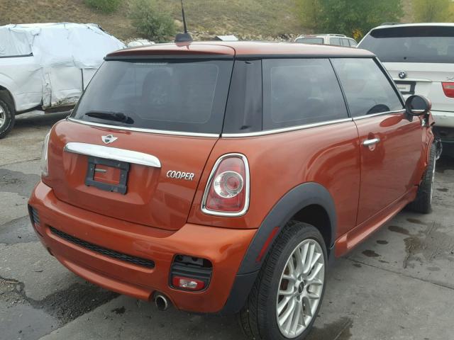 WMWSU3C50CT258248 - 2012 MINI COOPER ORANGE photo 4